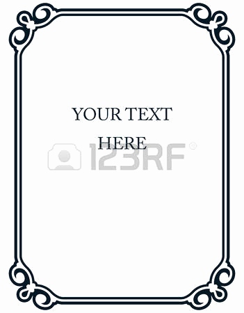 351x450 Line Border Beautiful Border Frame Deco Vector Art Simple Line