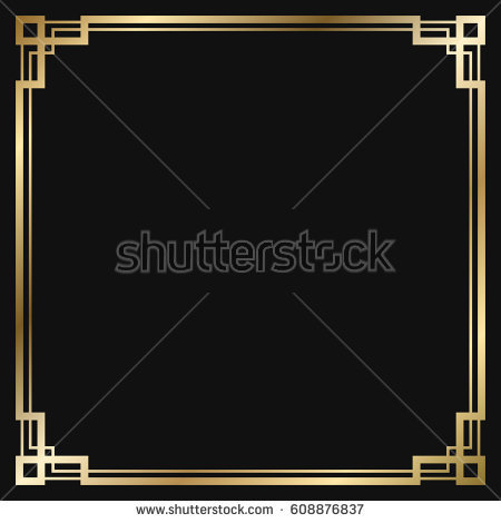 450x470 Art Deco Border Group With Items