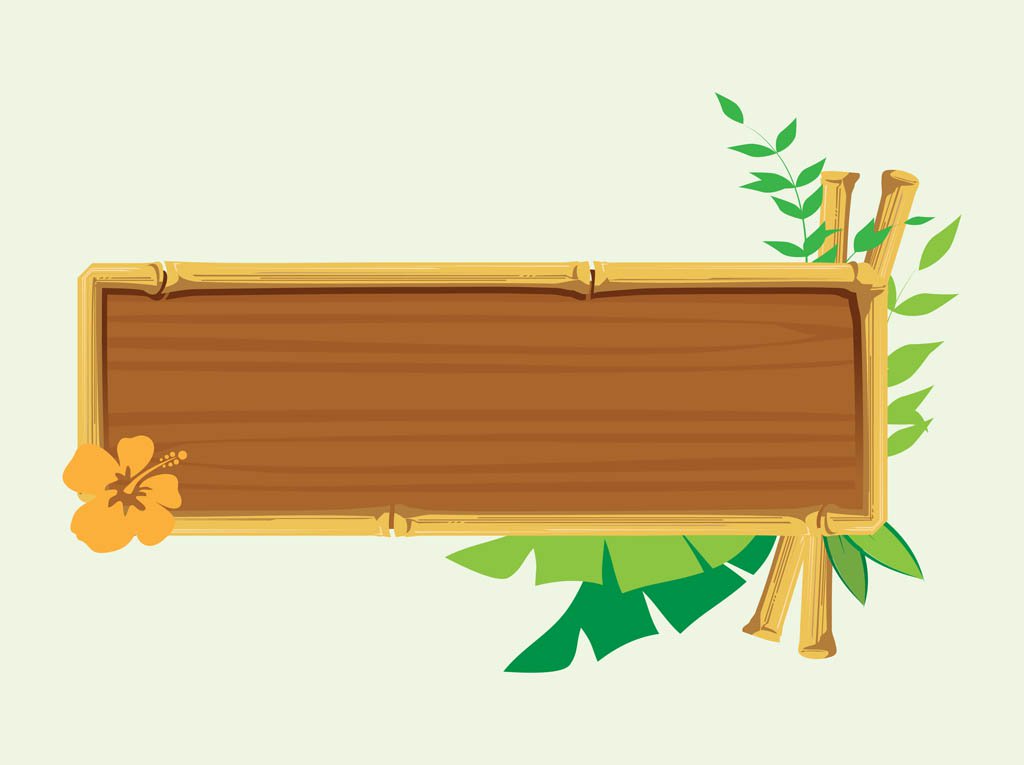 1024x765 Wooden Banner Vector Art Graphics