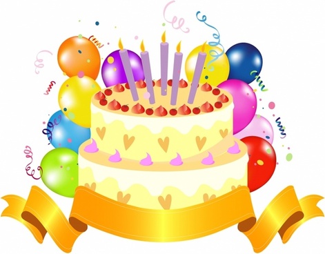 471x368 Birthday Cake Free Vector Download