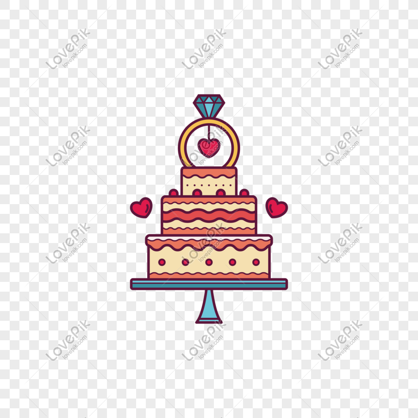 860x860 Cute Strawberry Birthday Cake Vector Png Image Picture Free