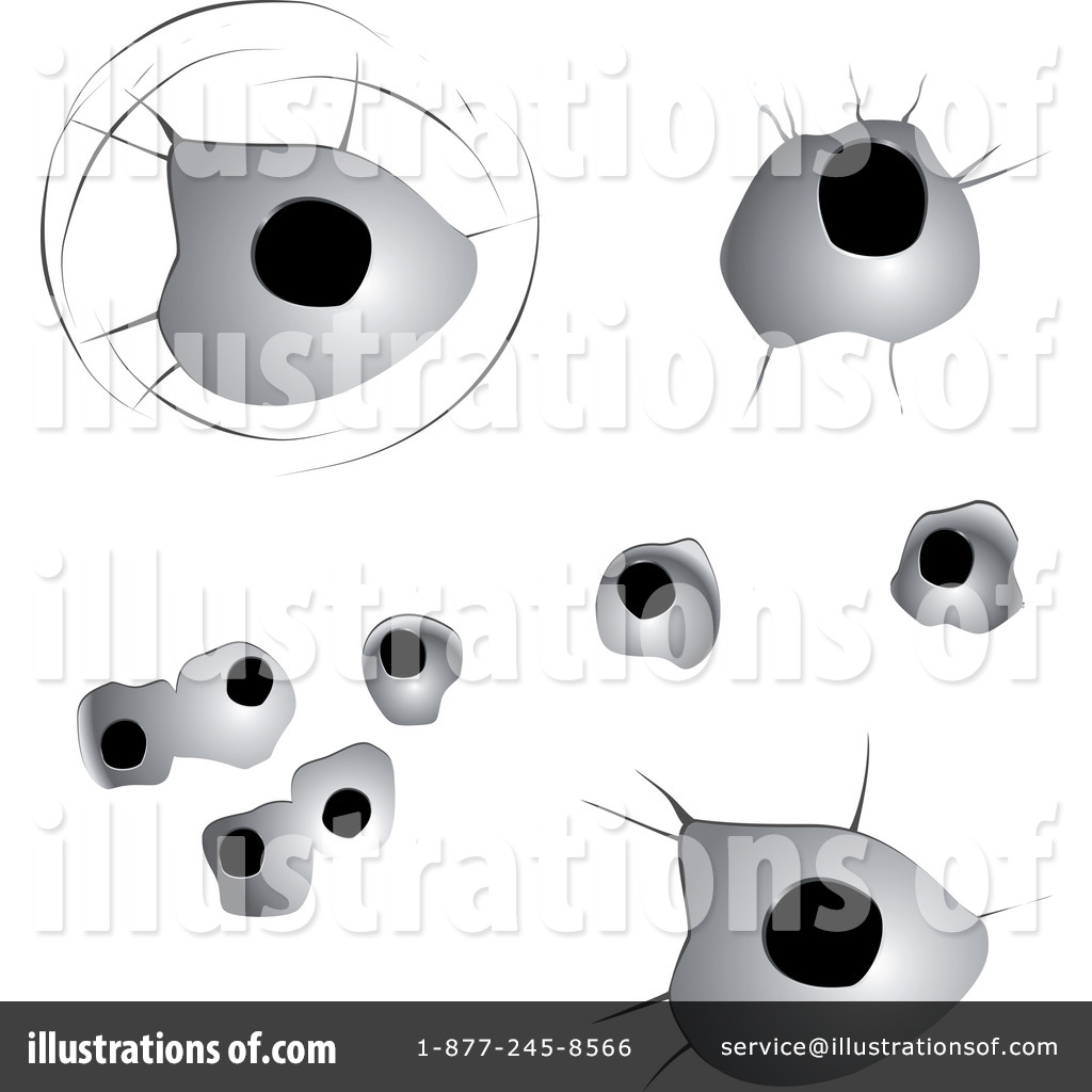 1024x1024 Bullet Holes Clipart