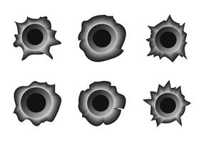 286x200 Bullet Holes Free Vector Art