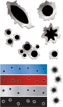 219x368 Vector Bullet Holes Free Vector Download