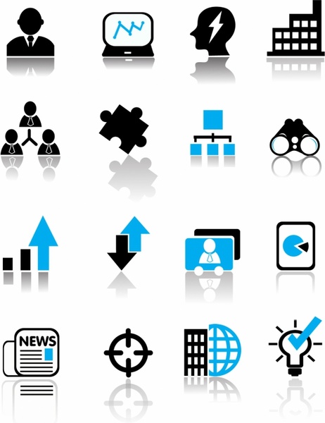 462x600 Business Icons Free Vector In Adobe Illustrator