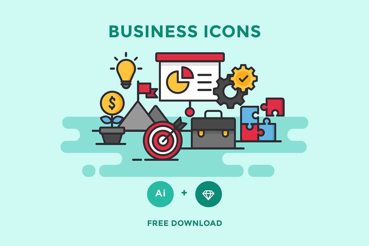 1200x800 Free Business Vector Icons