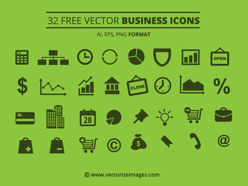 802x600 Free Vector Business Icons