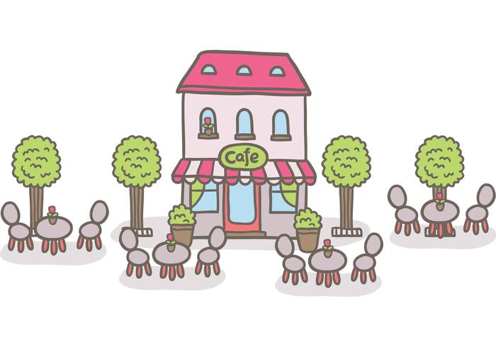 700x490 Free Outdoor Cafe Vector