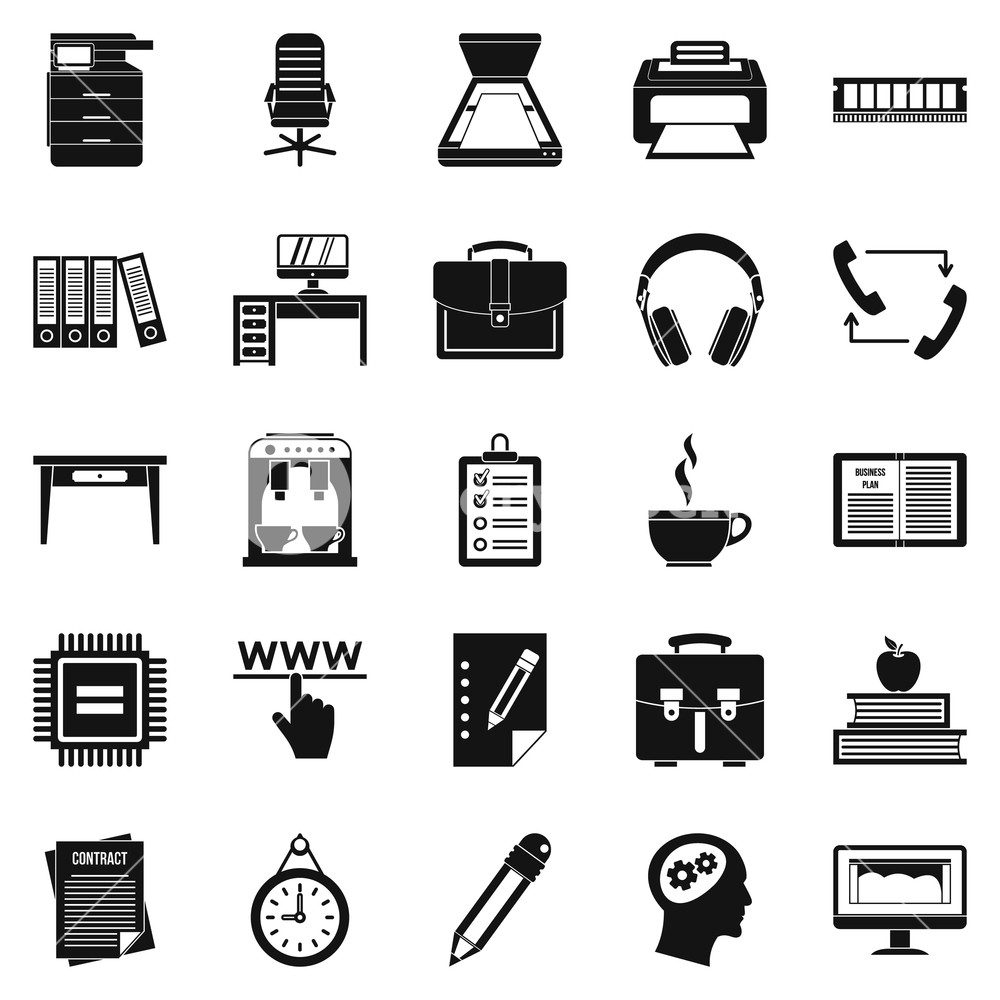 1000x1000 Cafe Icons Set Simple Set Of Cafe Vector Icons For Web