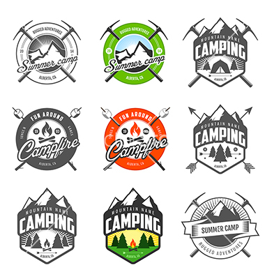 Free Camping Vector Art