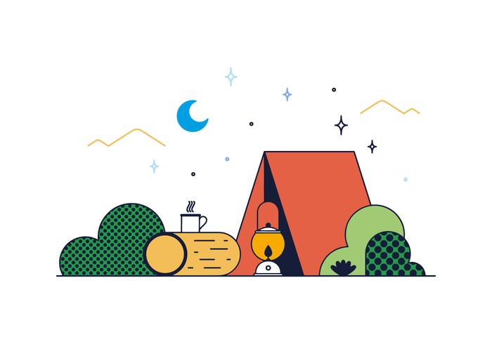700x490 Free Camp Vector