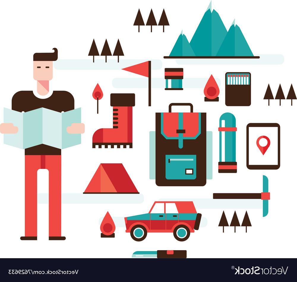 1000x948 Hd Free Camping Vector Art Man Image Free Vector Art, Images