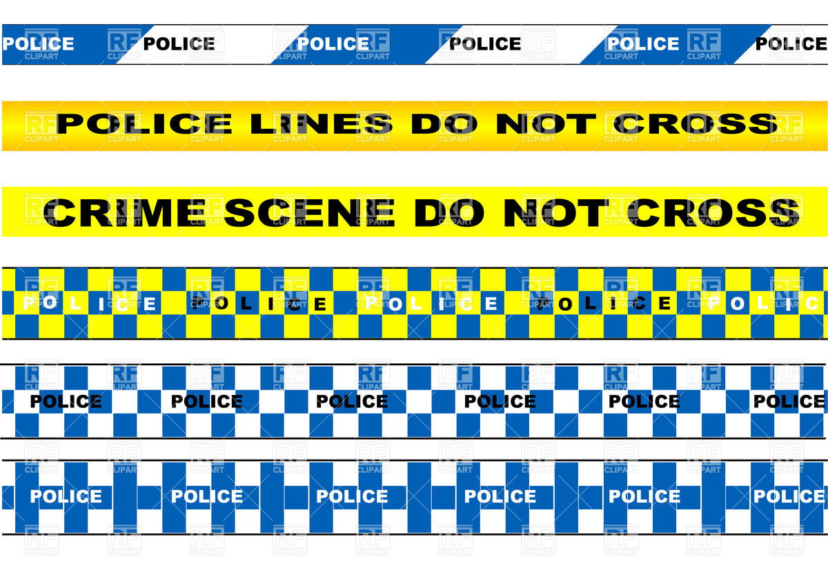 1200x846 Set Of Police Tapes Vector Image Of Design Elements Arkela