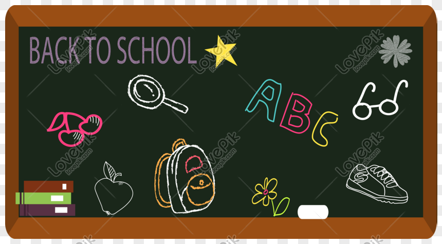 860x475 Fresh Chalkboard Drawing Vector Elements Png Image Picture Free