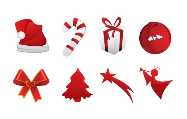 600x380 Free Vectors Christmas Icons Vector Open Stock
