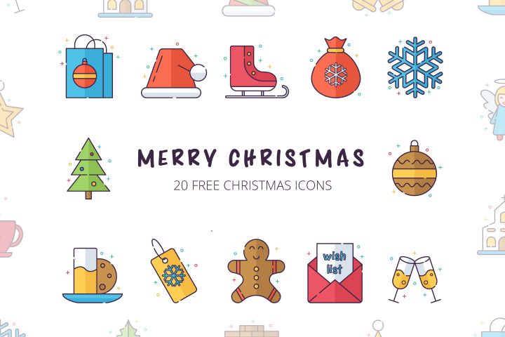 720x480 Set Of Free Christmas Icons Vector