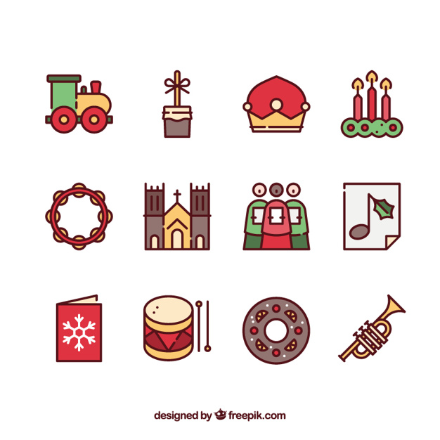 626x626 Christian Christmas Icons Vector Free Download