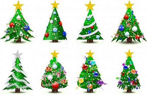 571x368 Christmas Tree Vector Free Vector Download