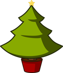 259x300 Free Christmas Tree Vector Image