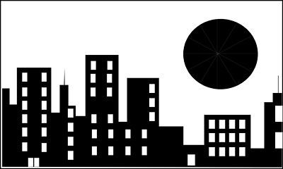 400x240 Cityscape Skyline Printable On City Skylines Superhero Backdrop
