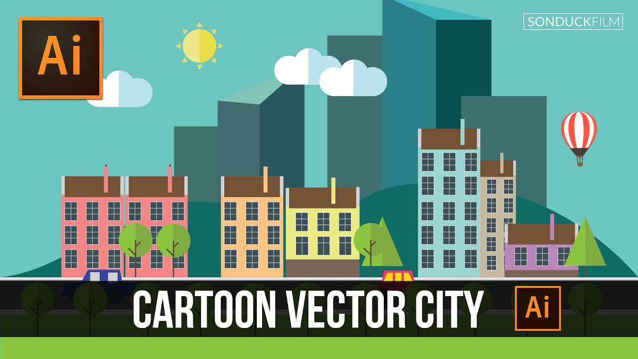 1280x720 Adobe Illustrator How To Create A Cartoon Vector City