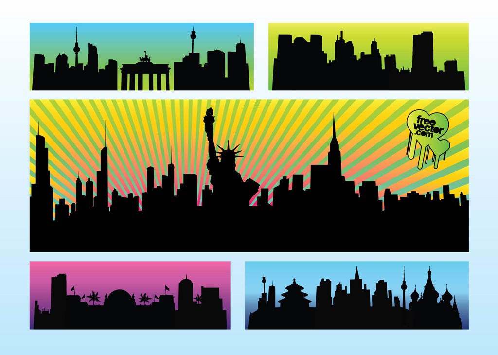 1024x730 City Vectors Vector Art Graphics