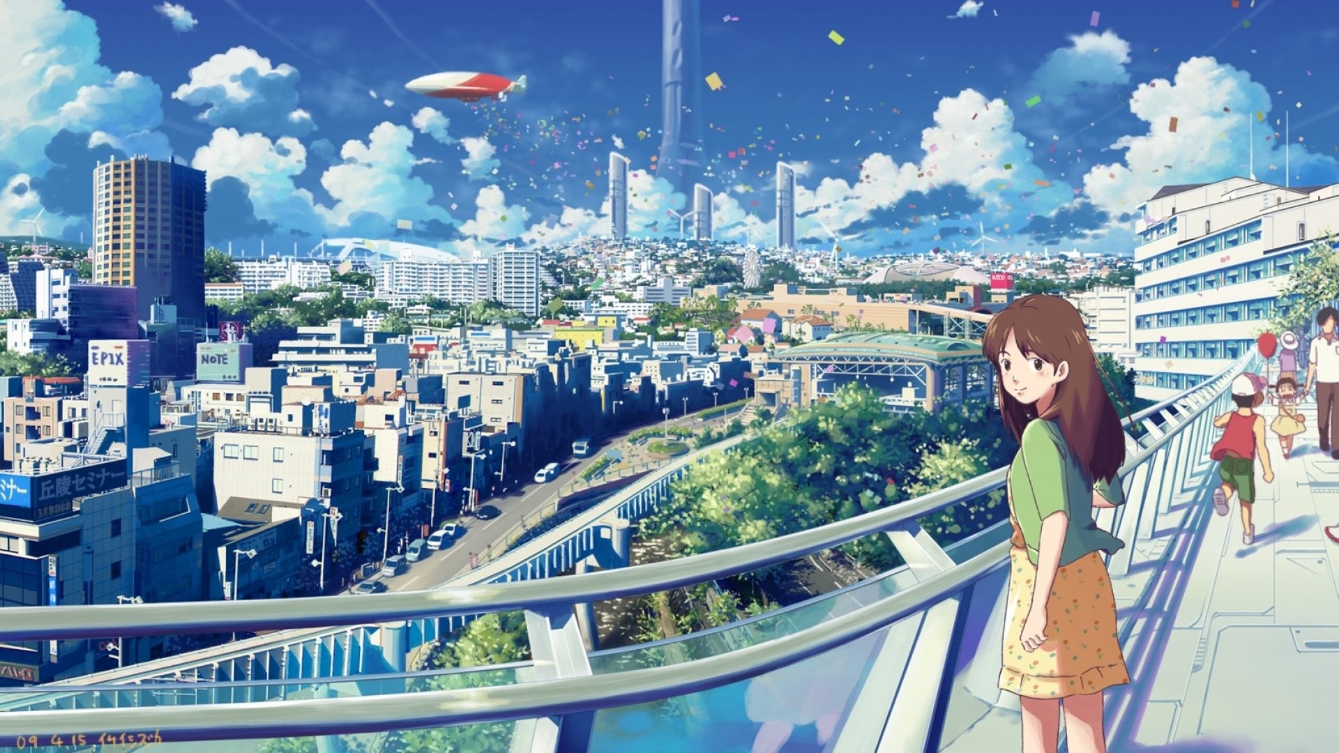 1920x1080 Artwork,anime, Detail, Original, Cities, Fantasy, Hd Vector Images