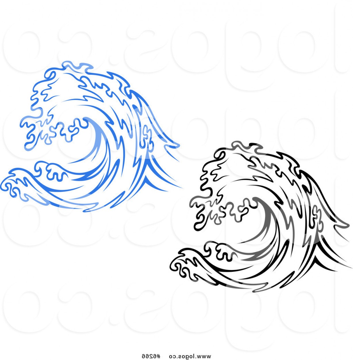 1228x1252 Black And White Ocean Wave Vector Graphic Soidergi