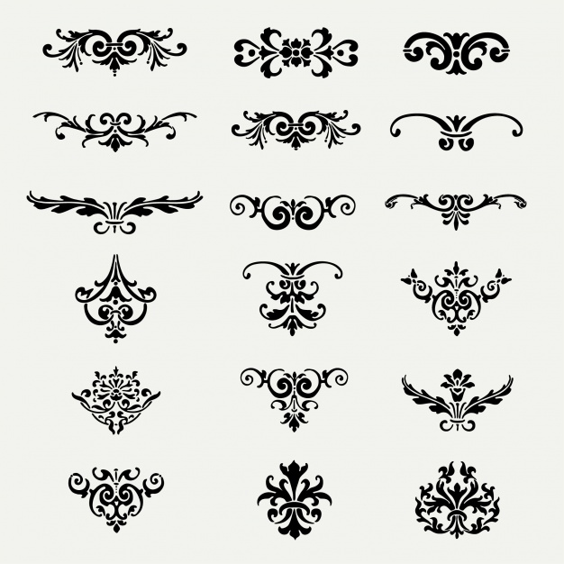 Decorative Ornaments Collection Vector Free Download 626x626 Decorative Ornaments Collection Vector Free Download