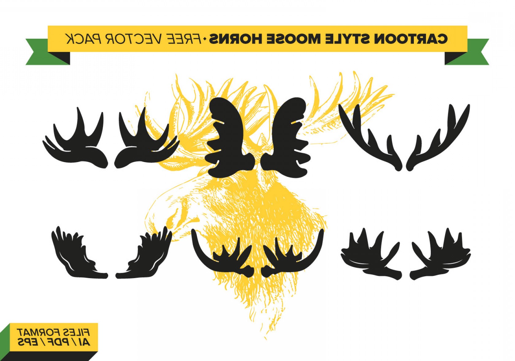 1680x1176 Deer Antlers Vector Graphic Catchsplace