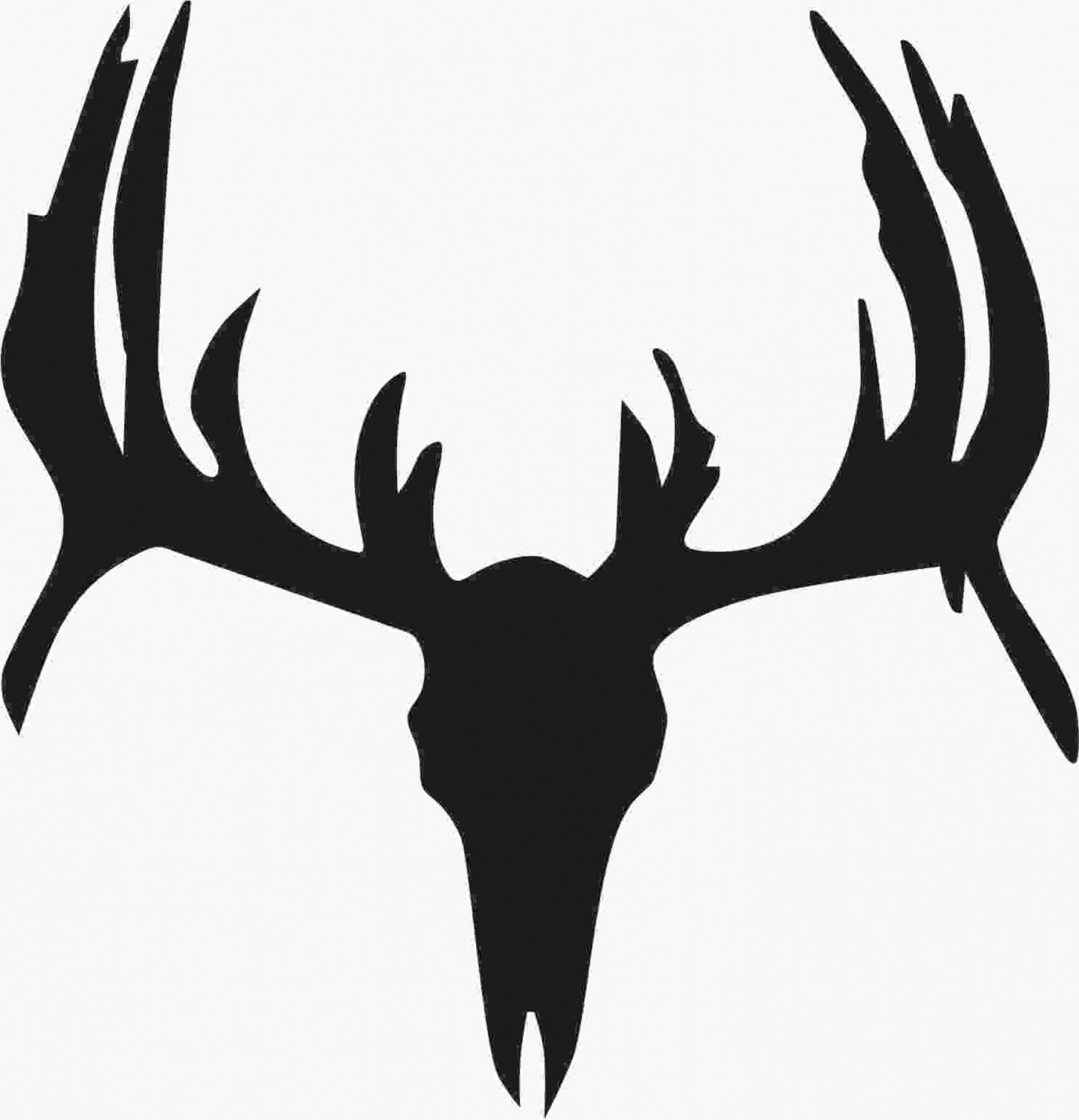 2139x2221 Deer Head Silhouette Royalty Free Vector Image Stuning Antlers