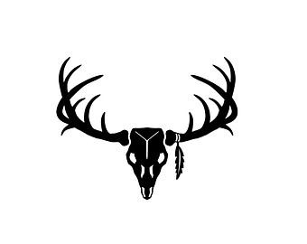 340x270 Vector Deer Antler Clip Art
