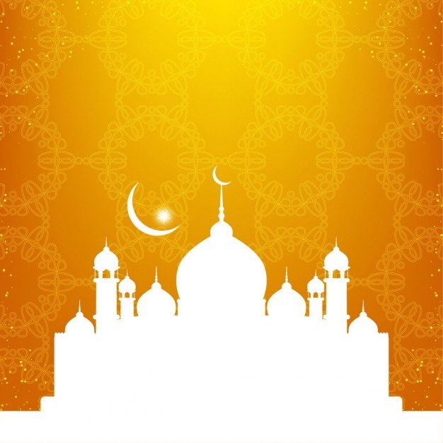 626x626 Orange Islamic Background Design Vector Free Download