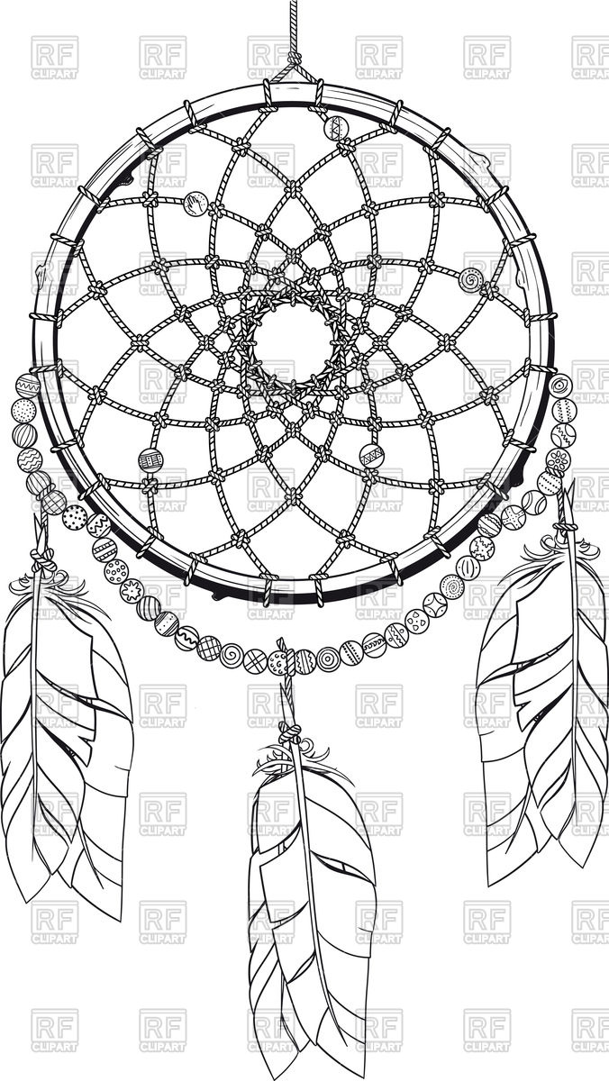 676x1200 Indian Mascot Dream Catcher Vector Image Of Objects Sharpner