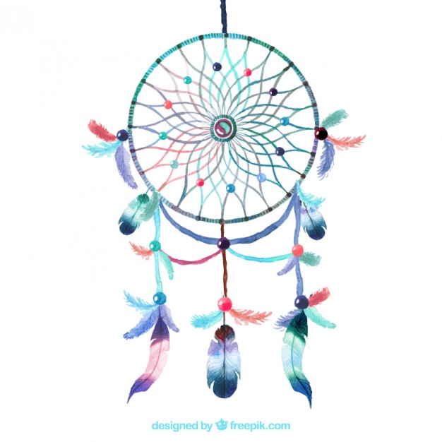 626x626 Watercolour Dreamcatcher Vector Free Download