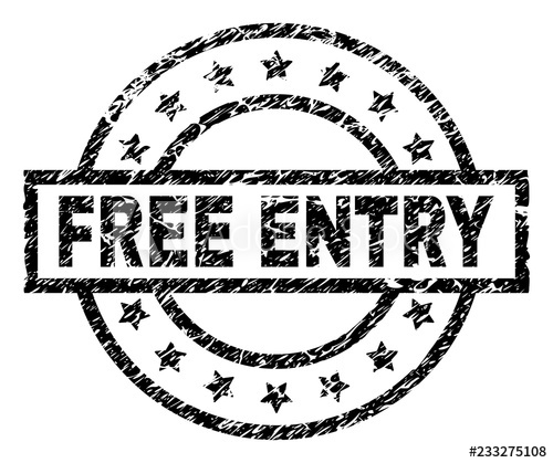 500x419 Free Entry Stamp Seal Watermark With Distress Style Designed
