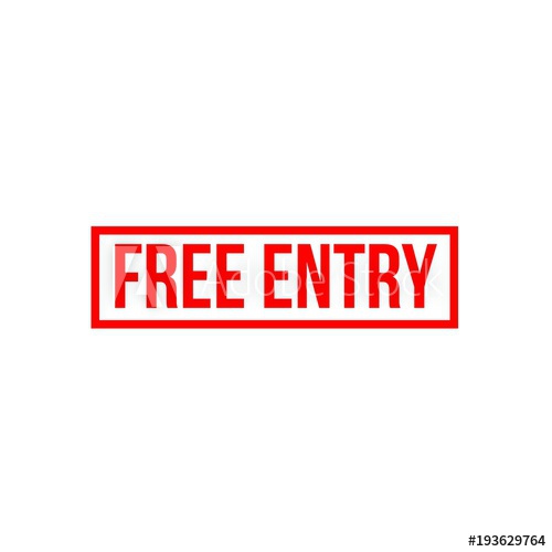 500x500 Free Entry Vector Template Design