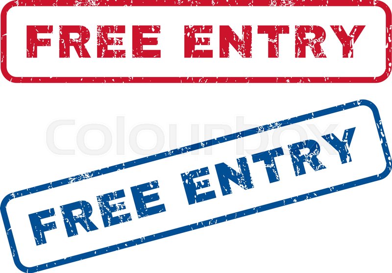 800x557 Free Entry Text Rubber Seal Stamp Stock Vector Colourbox