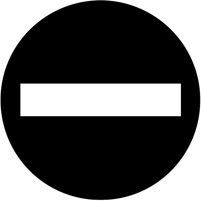 640x640 No Entry Vector Road Sign