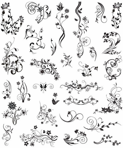 498x600 Vector Vintage Ornamental Design Elements Free Vector