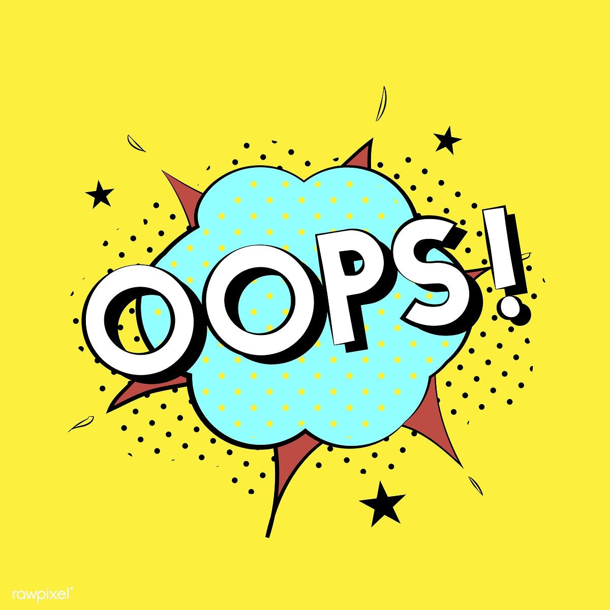 1200x1200 Oops Explosion Vector Free Vectors Illustrations Vector Free