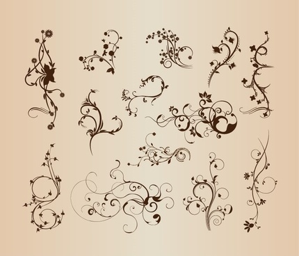 430x368 Filigree Flourish Free Vector Download