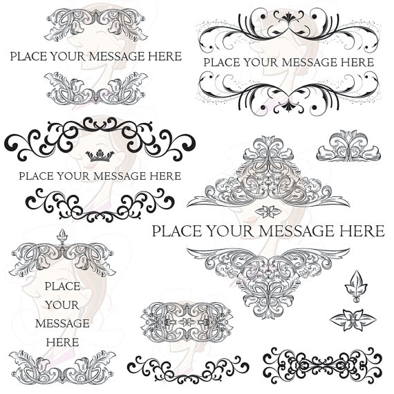 570x570 Filigree Border Clip Art Free Free Cliparts Download Images