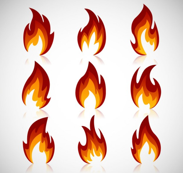 620x587 Fire Vectors
