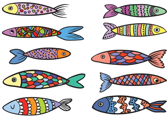 700x490 Free Colorful Fish Vectors