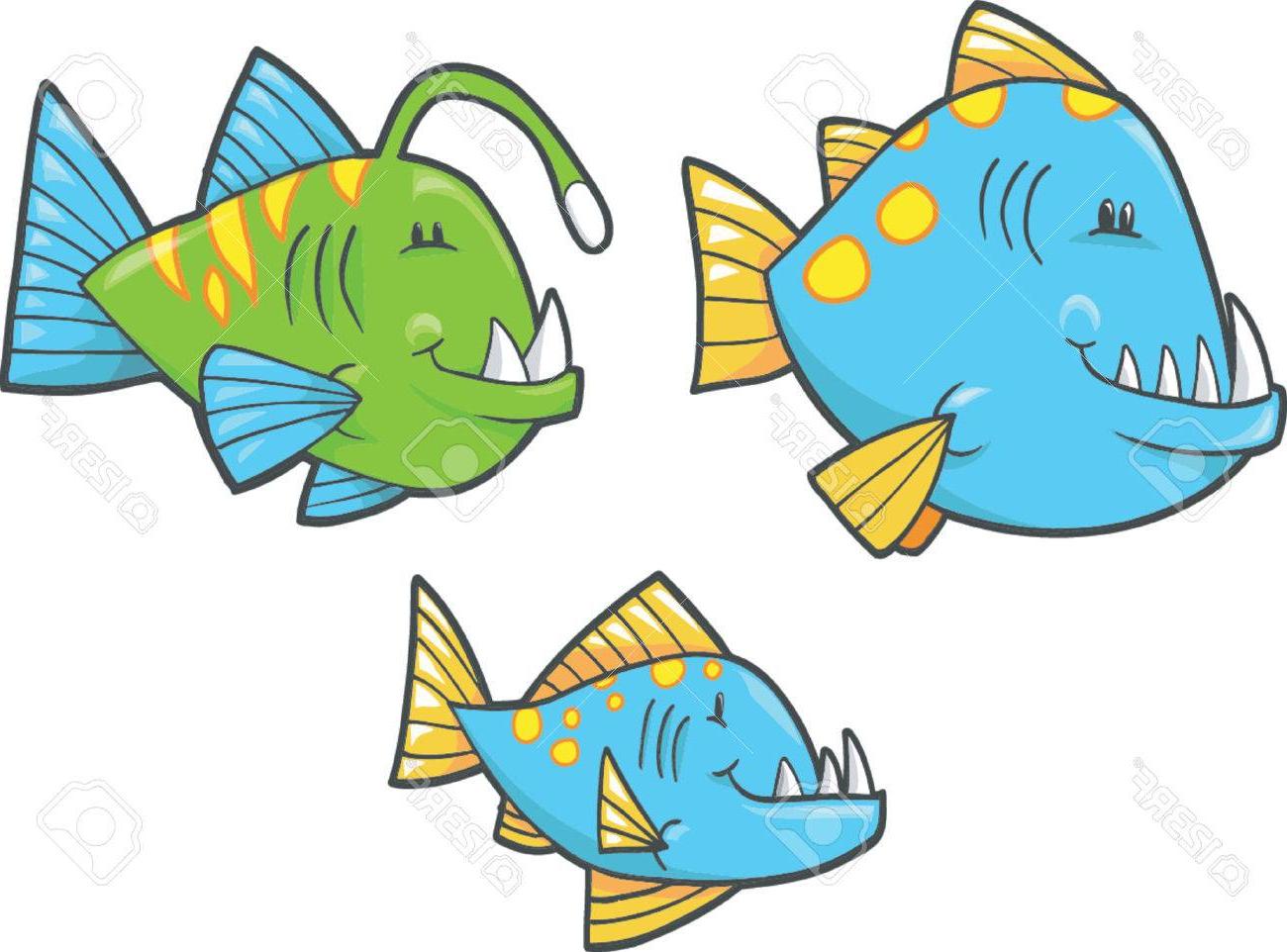 1300x962 Best Free Deep Sea Fish Vector Drawing Vector Images Design