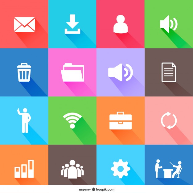 Flat Web Elements Icons Vector Free Download 626x626 Flat Web Elements Icons Vector Free Download
