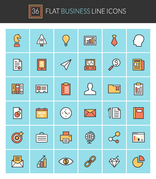 Free Exclusive Vector Icons Flat Business Line Icons 600x689 Free Exclusive Vector Icons Flat Business Line Icons