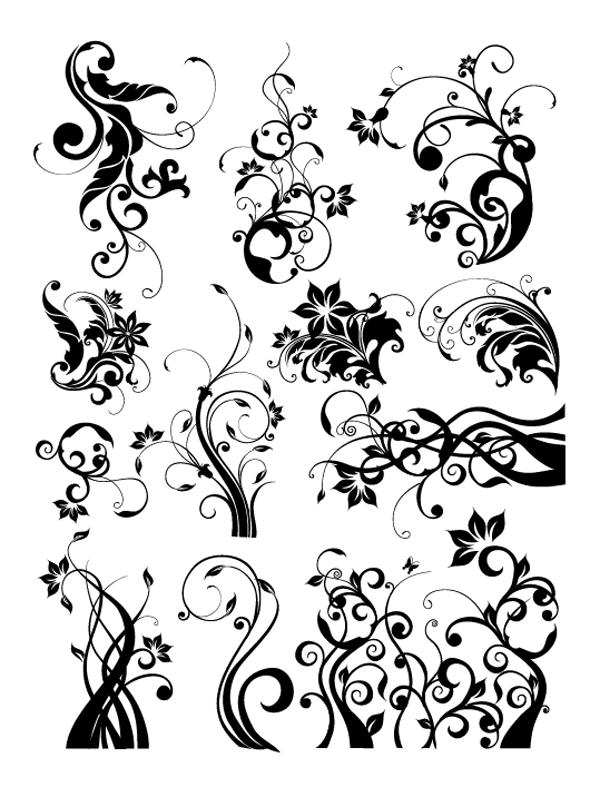 600x787 Roundup Of Free Vintage Ornament Floral Vectors Vectors Free