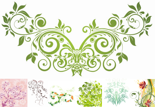 520x360 Floral Vectors